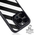 Black and White Geometric Stripes iPhone 13 Pro Kickstand Case