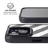 Black and White Geometric Stripes iPhone 14 Kickstand Case