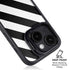 Black and White Geometric Stripes iPhone 14 Kickstand Case