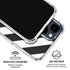Black and White Geometric Stripes iPhone 15 Clear Case