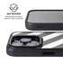Black and White Geometric Stripes iPhone 15 Pro Max Kickstand Case