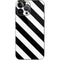 Black and White Geometric Stripes iPhone 15 Pro Max Skin