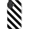 Black and White Geometric Stripes iPhone 16 Impact Case
