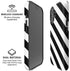 Black and White Geometric Stripes iPhone 16 Plus Magsafe Impact Case