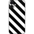 Black and White Geometric Stripes iPhone 16 Plus Skin