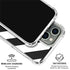 Black and White Geometric Stripes iPhone 16 Pro Clear Case