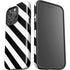 Black and White Geometric Stripes iPhone 16 Pro Impact Case