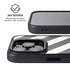 Black and White Geometric Stripes iPhone 16 Pro Kickstand Case