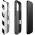 Black and White Geometric Stripes iPhone 16 Pro Max Impact Case