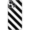 Black and White Geometric Stripes iPhone 16 Pro Max Skin
