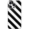 Black and White Geometric Stripes iPhone 16 Pro Skin