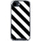 Black and White Geometric Stripes iPhone 16e Clear Case
