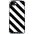 Black and White Geometric Stripes iPhone 16e Clear Case