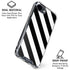 Black and White Geometric Stripes iPhone 16e Clear Case