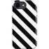 Black and White Geometric Stripes iPhone 16e Impact Case