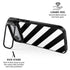 Black and White Geometric Stripes iPhone 17 Air Kickstand Case