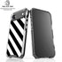 Black and White Geometric Stripes iPhone 17 Air MagSafe Case