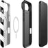 Black and White Geometric Stripes iPhone 17 Air Magsafe Impact Case