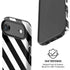 Black and White Geometric Stripes iPhone 17 Air Magsafe Impact Case
