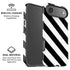 Black and White Geometric Stripes iPhone 17 Air Magsafe Impact Case