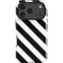 Black and White Geometric Stripes iPhone 17 Pro Impact Case