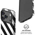Black and White Geometric Stripes iPhone 17 Pro Magsafe Impact Case