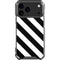 Black and White Geometric Stripes iPhone 17 Pro Max Clear Case