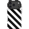 Black and White Geometric Stripes iPhone 17 Pro Max Impact Case