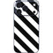 Black and White Geometric Stripes iPhone 17 Pro Max Skin