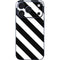 Black and White Geometric Stripes iPhone 17 Pro Skin