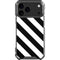 Black and White Geometric Stripes iPhone 18 Pro Max Clear Case