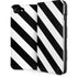 Black and White Geometric Stripes iPhone SE (2nd & 3rd Gen) Folio Case
