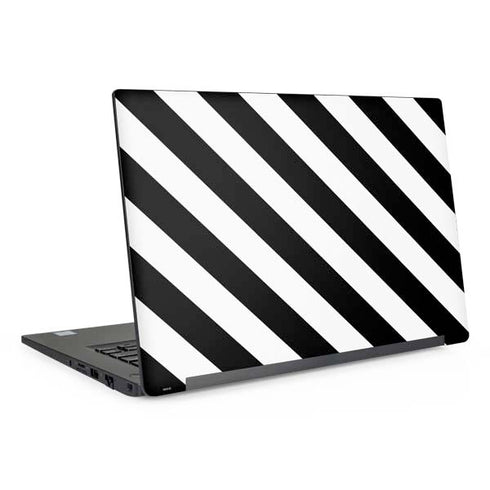 Black and White Geometric Stripes Dell Latitude Skin