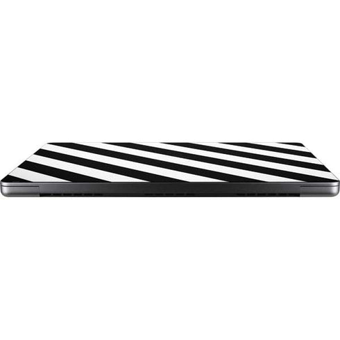 Black and White Geometric Stripes Apple MacBook Pro 14-inch Skin