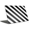 Black and White Geometric Stripes MacBook Skins