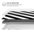 Black and White Geometric Stripes MacBook Cases