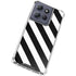 Black and White Geometric Stripes Moto G Power 5G (2025) Clear Case