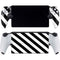 Black and White Geometric Stripes PlayStation Portal Remote Player Skin
