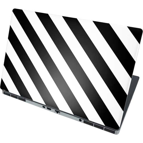 Black and White Geometric Stripes Dell Precision Skin