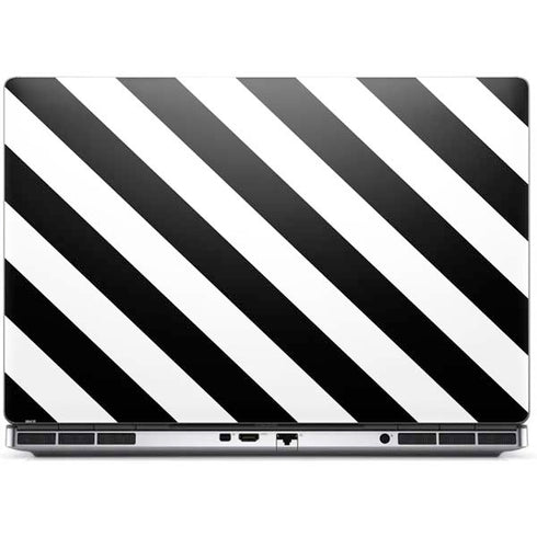 Black and White Geometric Stripes Dell Precision Skin