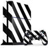 Black and White Geometric Stripes PlayStation PS4 Skins