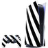 Black and White Geometric Stripes PlayStation PS5 Skins