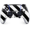 Black and White Geometric Stripes PS5 DualSense Edge Pro Controller Skin