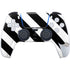 Black and White Geometric Stripes PS5 Pro Disk Bundle Skin