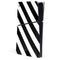 Black and White Geometric Stripes PS5 Slim Digital Edition Console Skin