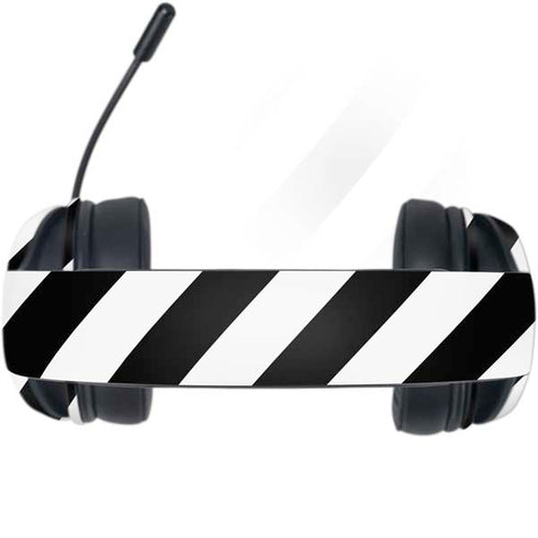 Black and White Geometric Stripes Razer Kraken X Skin