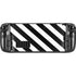 Black and White Geometric Stripes Steam Deck Handheld Gaming Computer Skin