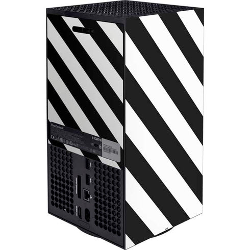 Black and White Geometric Stripes Xbox Series X Bundle Skin