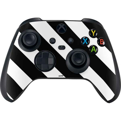 Black and White Geometric Stripes Xbox Series X Skins