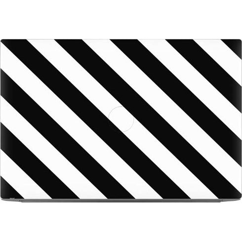 Black and White Geometric Stripes Dell XPS Skin